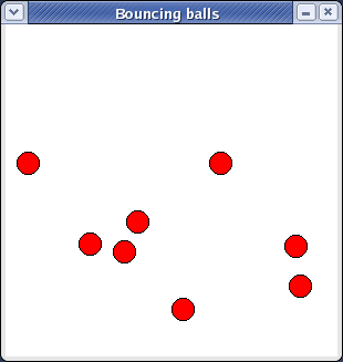 Bouncing balls on Red Hat Linux (Fedora)